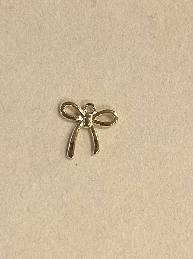 Gold Bow Charm